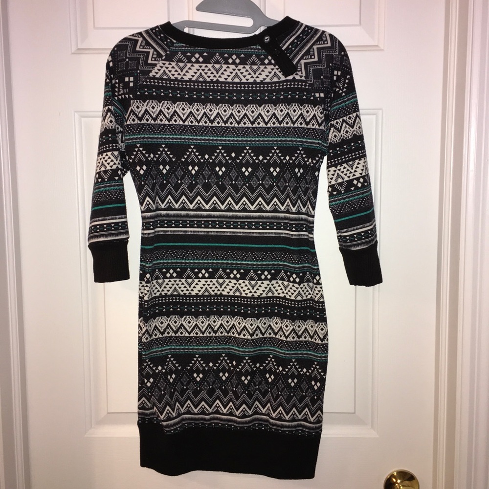Aztec printed dress